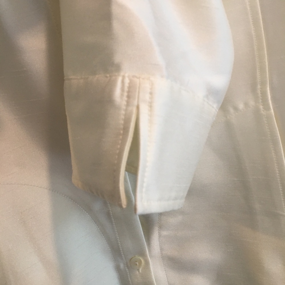 Linea by Louis Dell'Olio Faux Shantung Band Collar Shirt Shacket - Picture 8 of 13